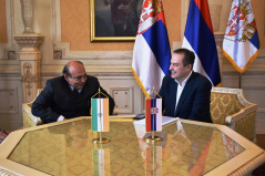 18 February 2022 The National Assembly Speaker in meeting with the Indian Ambassador to Serbia 
